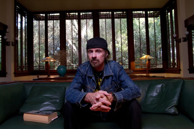 Author TC Boyle at his home in Montecito, CA.